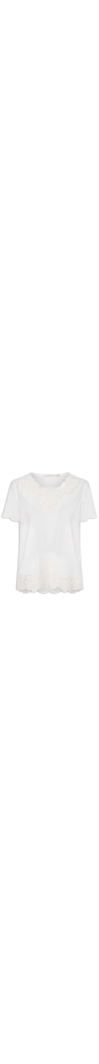 Blusa Feminina Bordado Richilieu - Branco