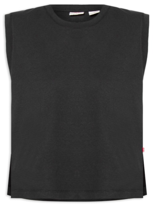 Blusa Feminina Boxy Tank – Preto