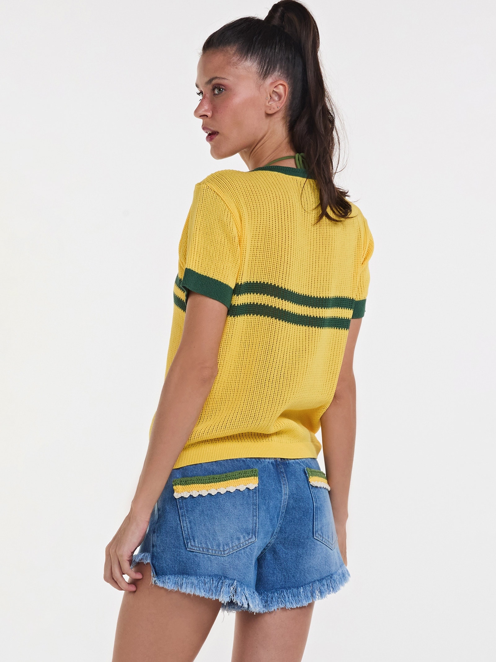Blusa Feminina Brasil Amarelo Triya