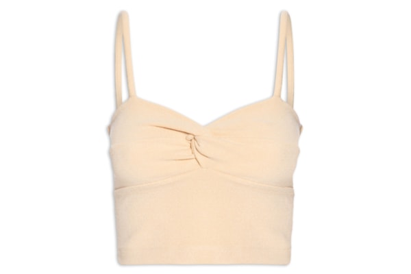 Blusa Feminina Busto Torcido - Bege