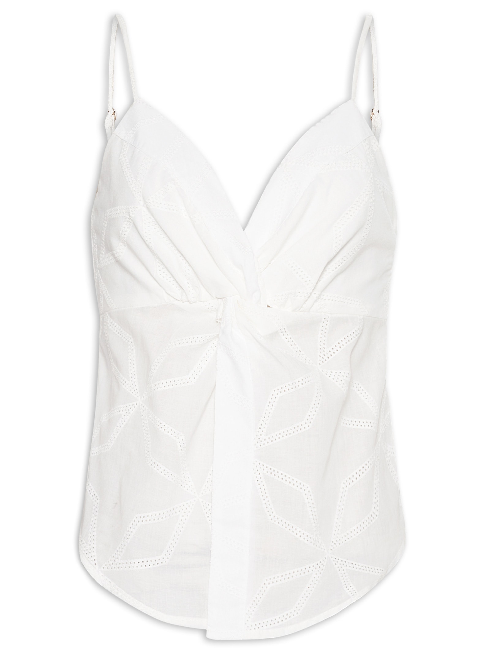 Blusa Feminina Busto Torcido Branco Dress To