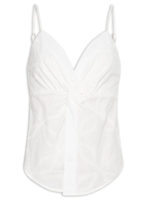 Blusa Feminina Busto Torcido – Branco