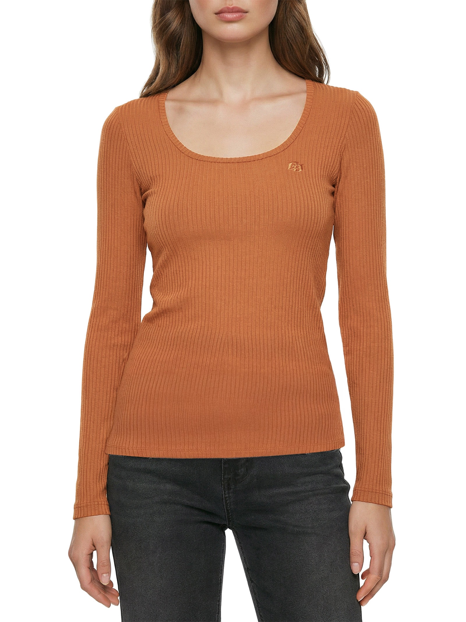 Blusa Feminina Canelada Bege Colcci