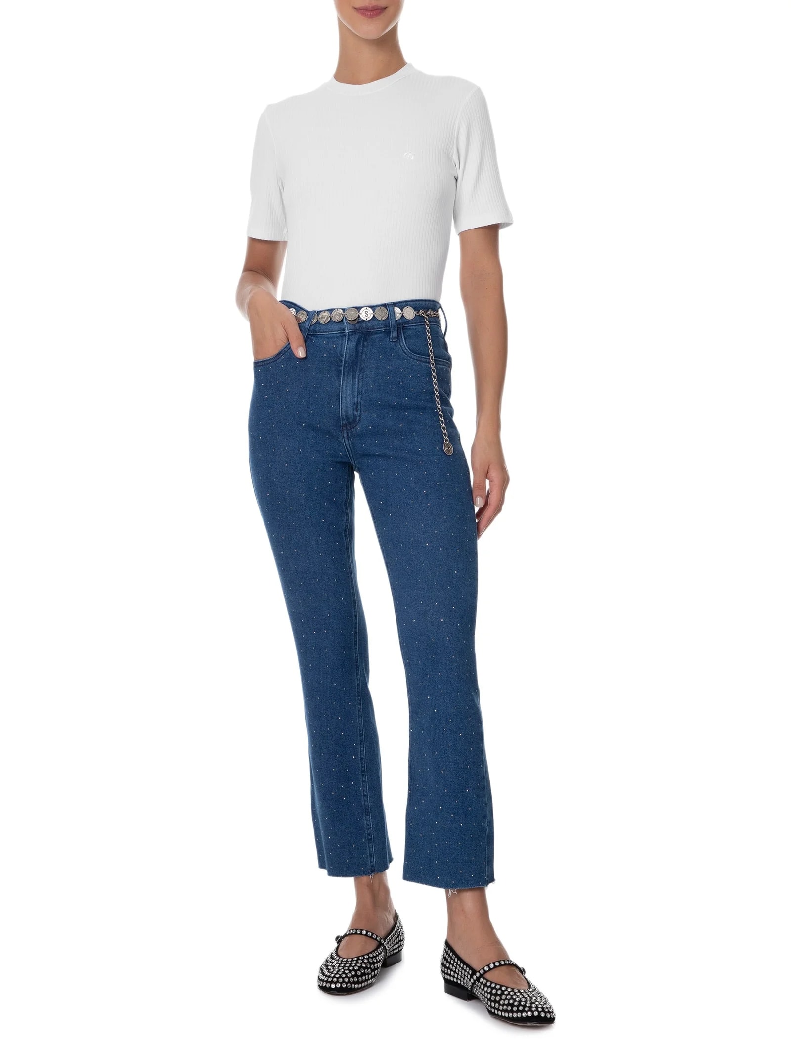 Blusa Feminina Canelada Branco Colcci