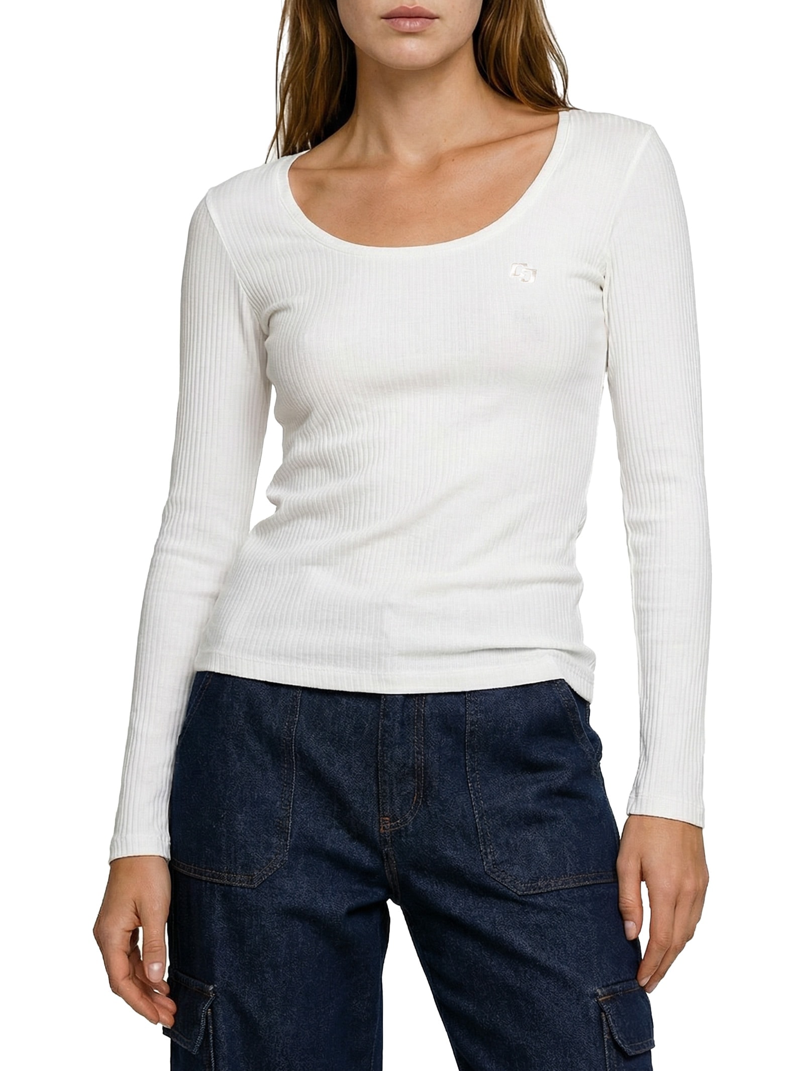 Blusa Feminina Canelada Branco Colcci