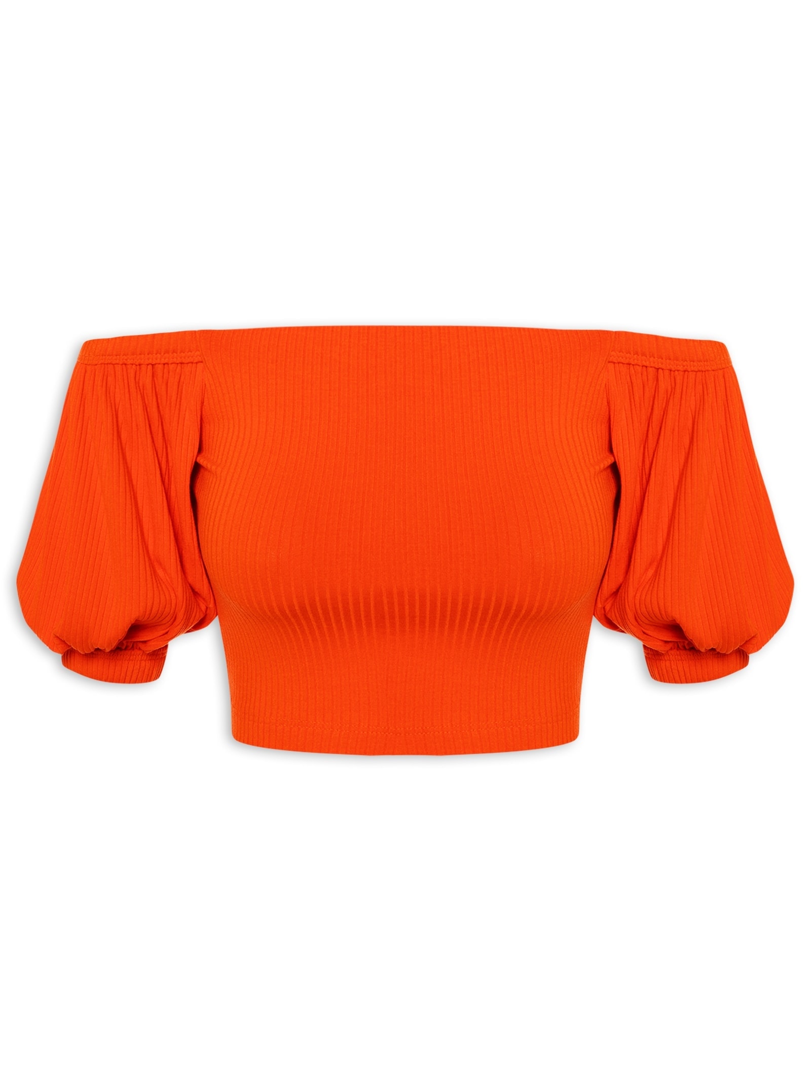 Blusa Feminina Canelada Laranja Colcci