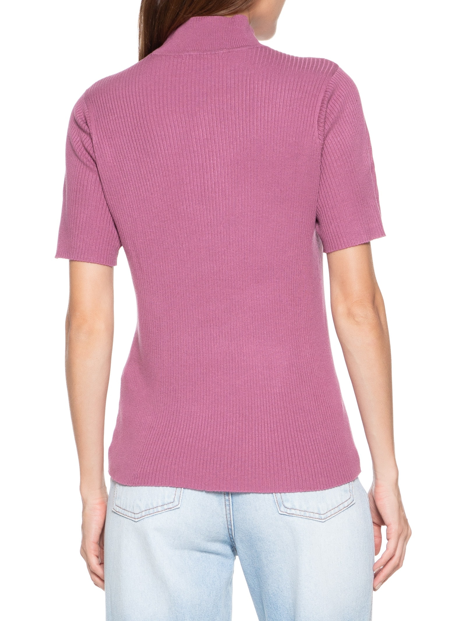 Blusa Feminina Canelada Lilás Hering