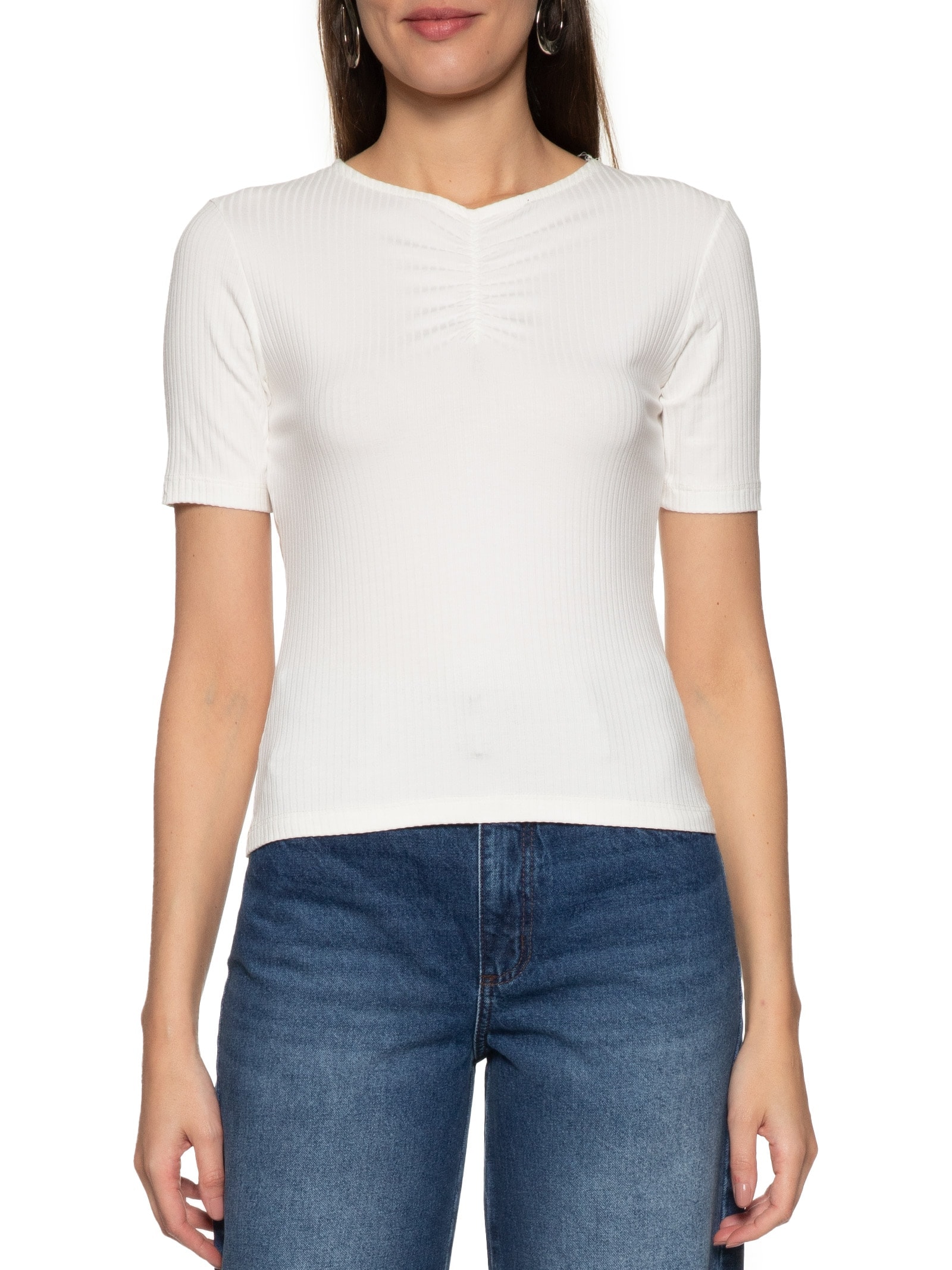 Blusa Feminina Canelada Off White Colcci