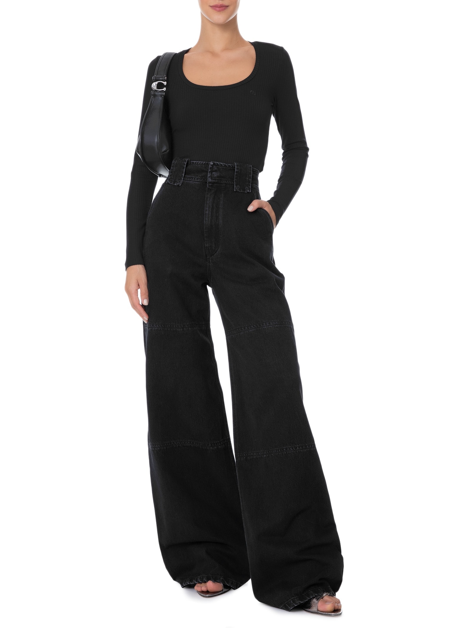 Blusa Feminina Canelada Preto Colcci