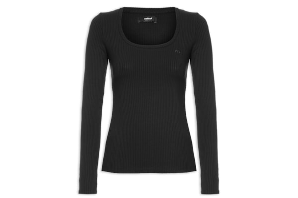 Blusa Feminina Canelada - Preto