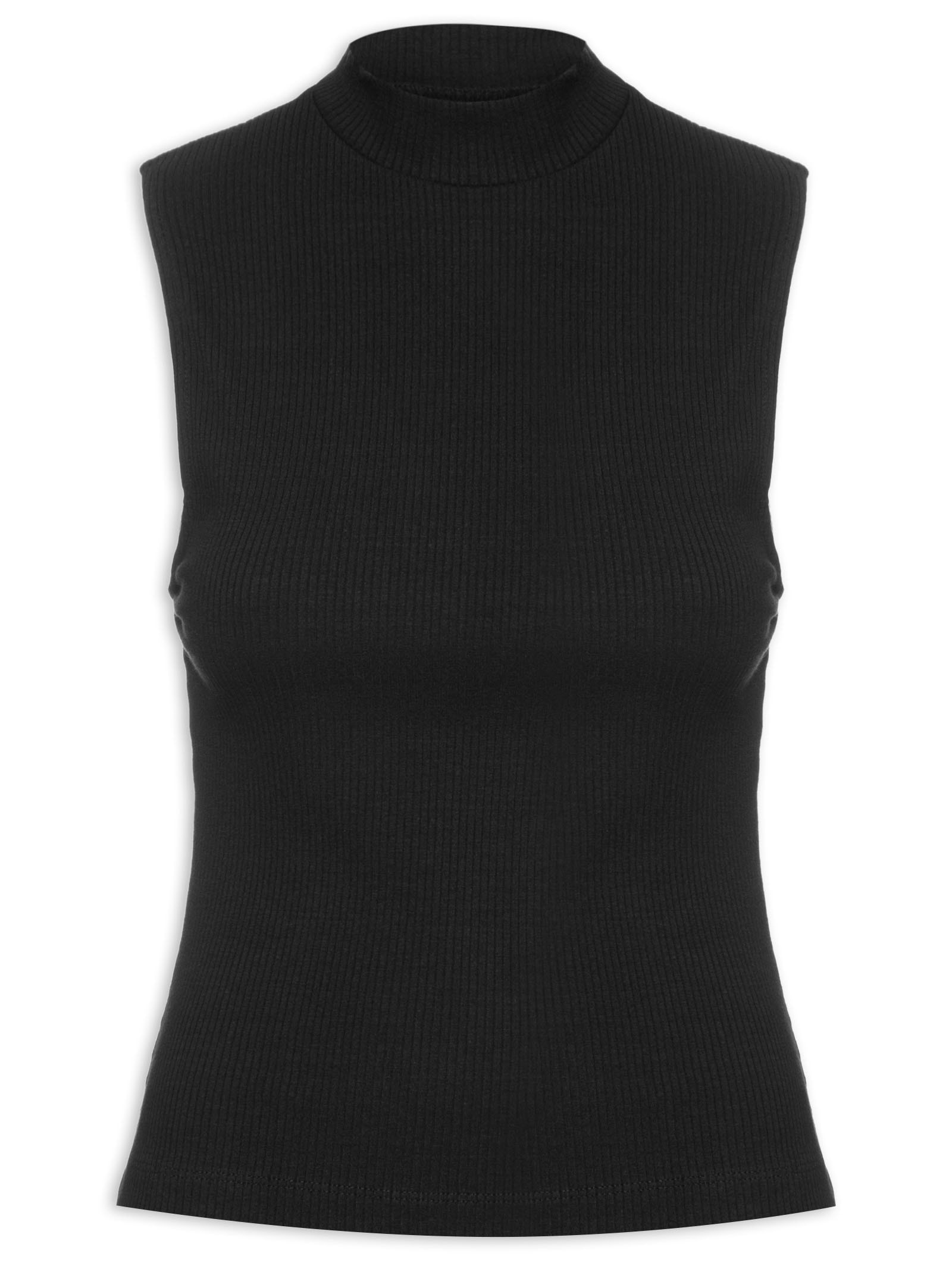 Blusa Feminina Canelada Preto Colcci