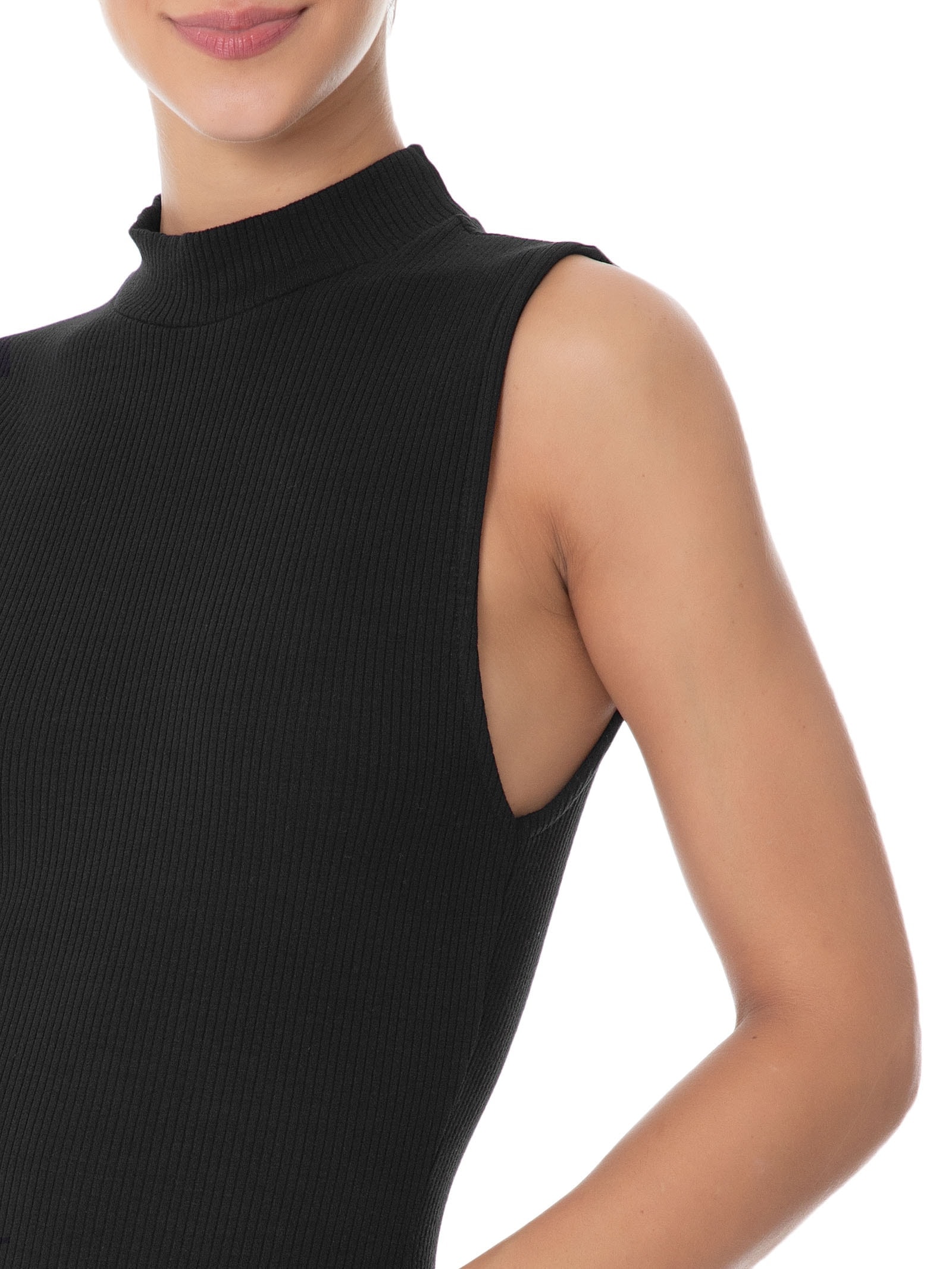 Blusa Feminina Canelada Preto Colcci