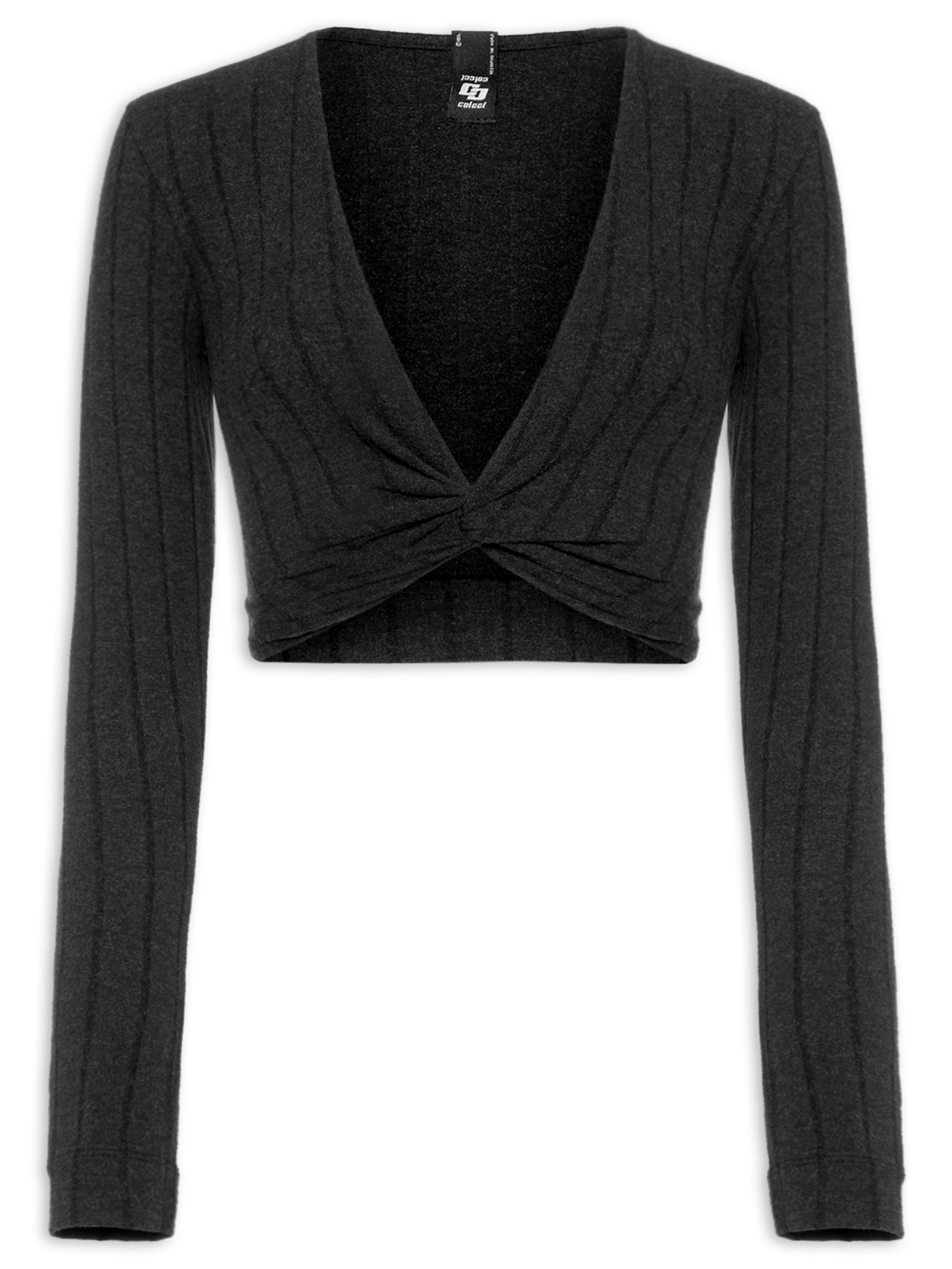 Blusa Feminina Canelada Preto Colcci