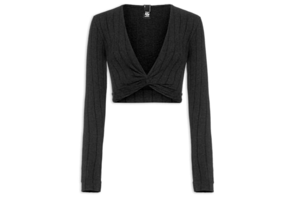 Blusa Feminina Canelada - Preto