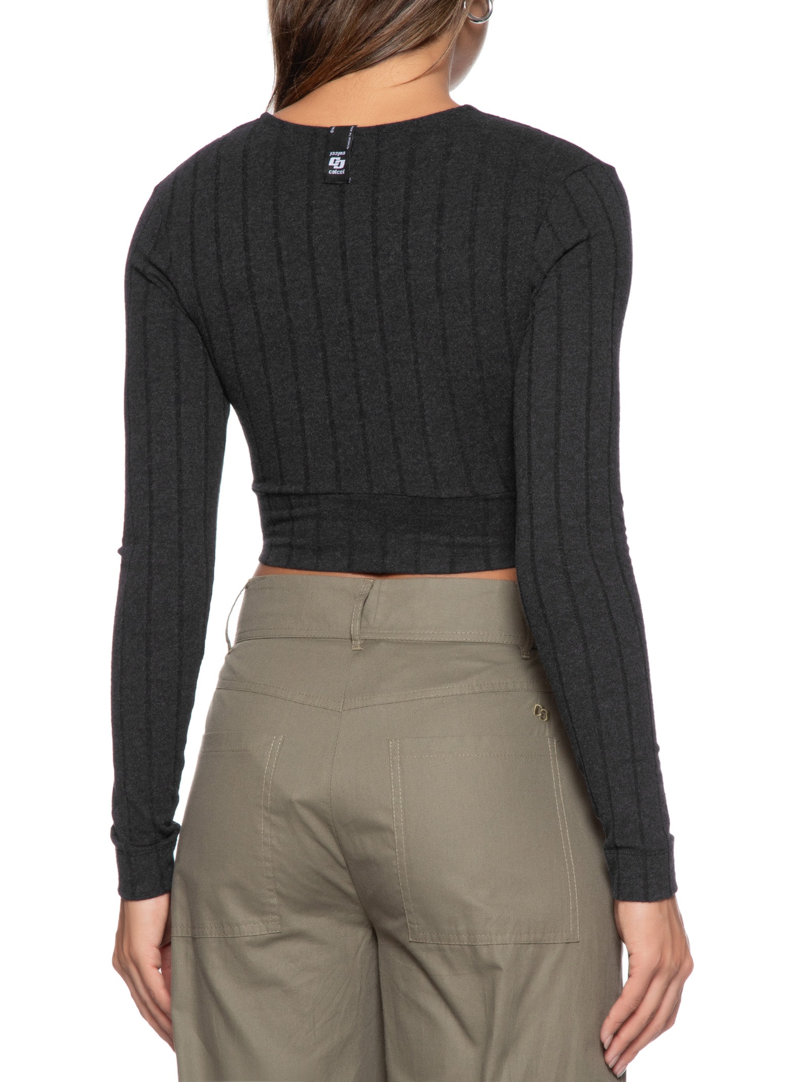 Blusa Feminina Canelada Preto Colcci