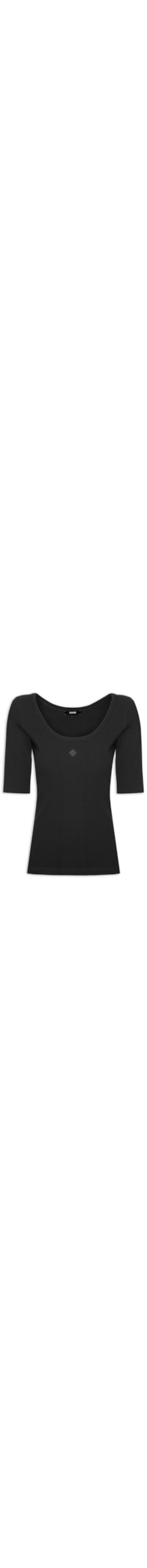 Blusa Feminina Canelada - Preto