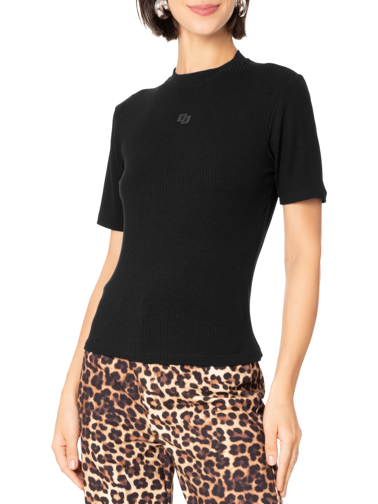 Blusa Feminina Canelada Preto Colcci