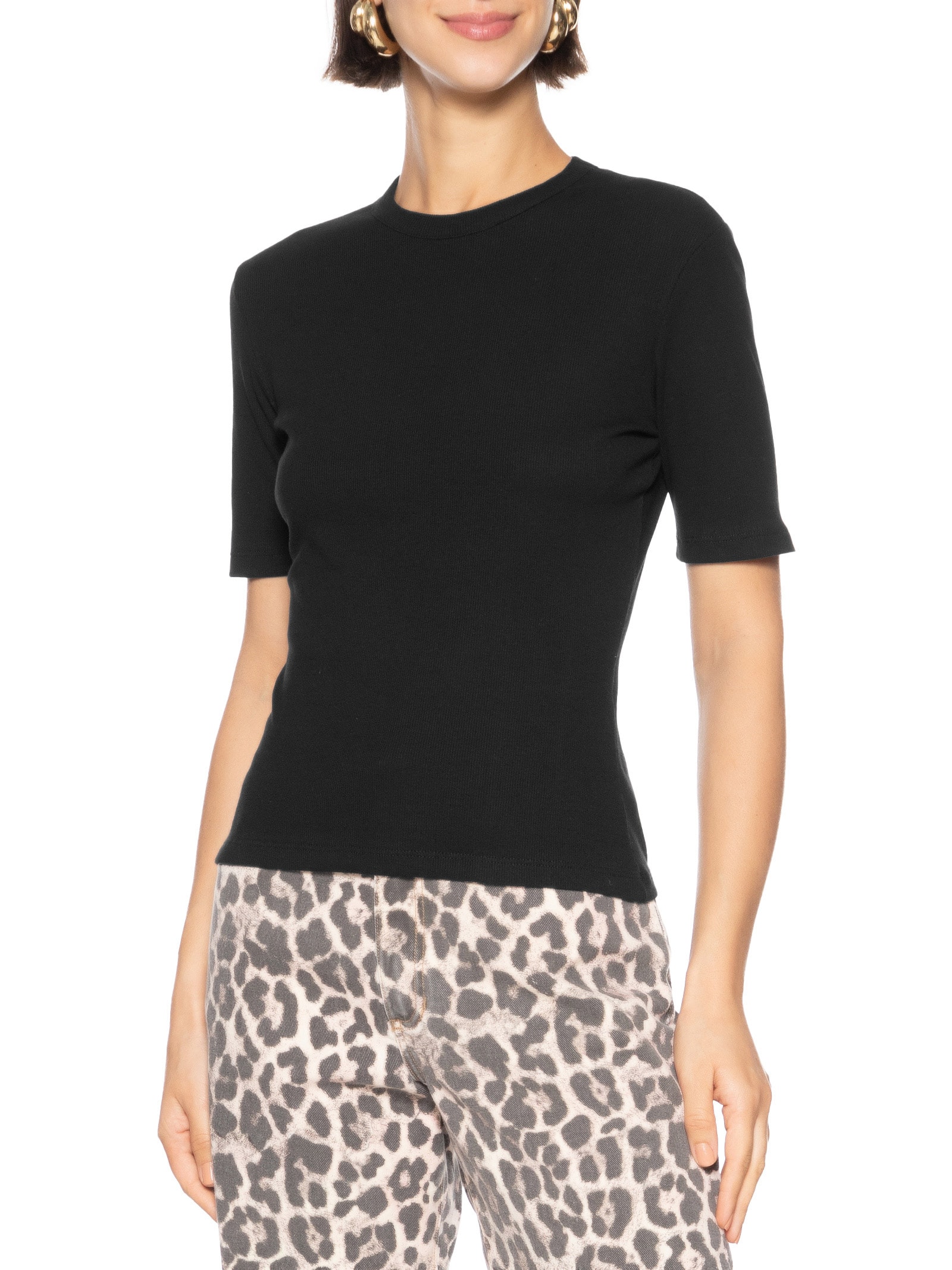 Blusa Feminina Canelada Preto Colcci