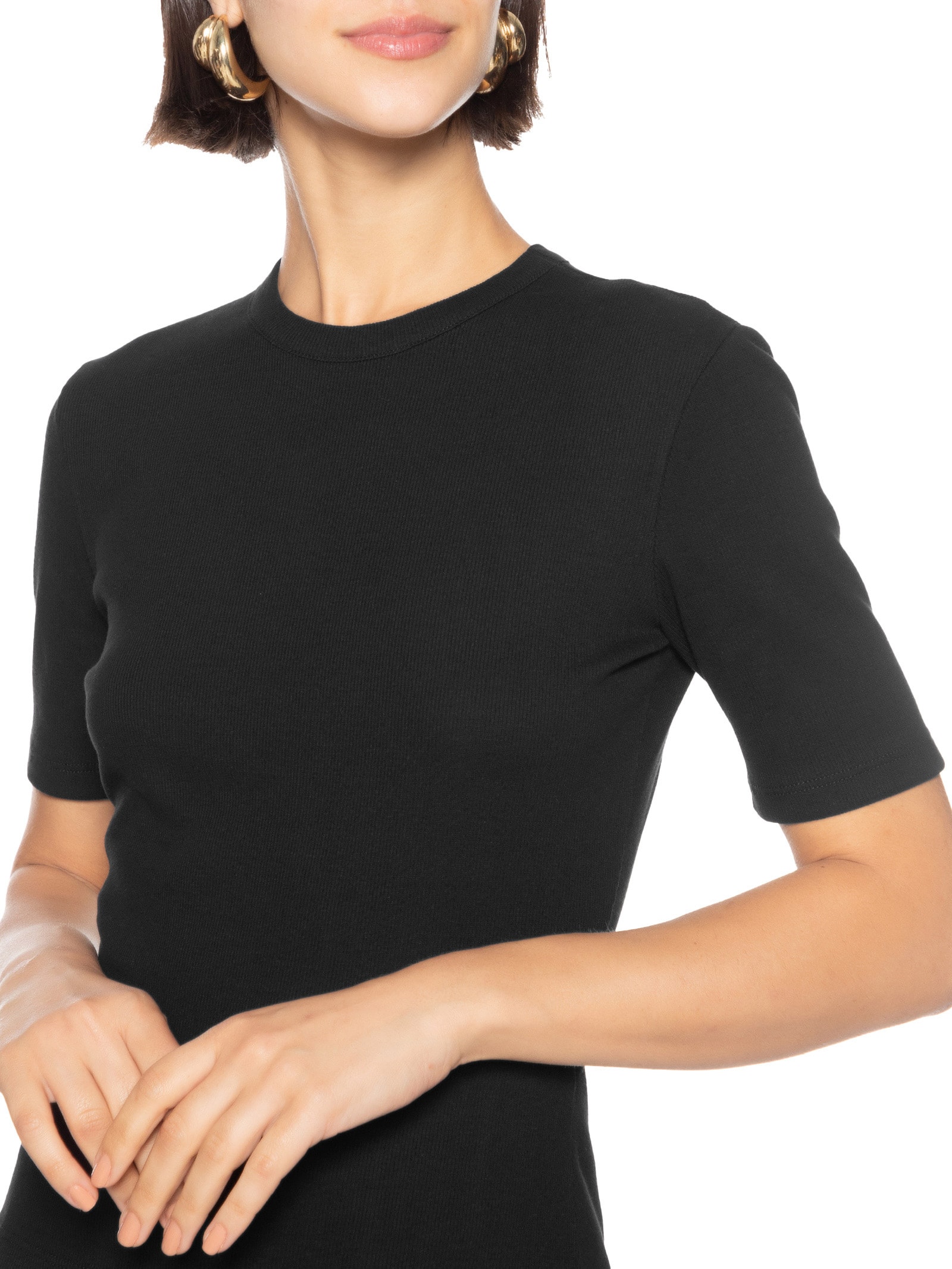 Blusa Feminina Canelada Preto Colcci