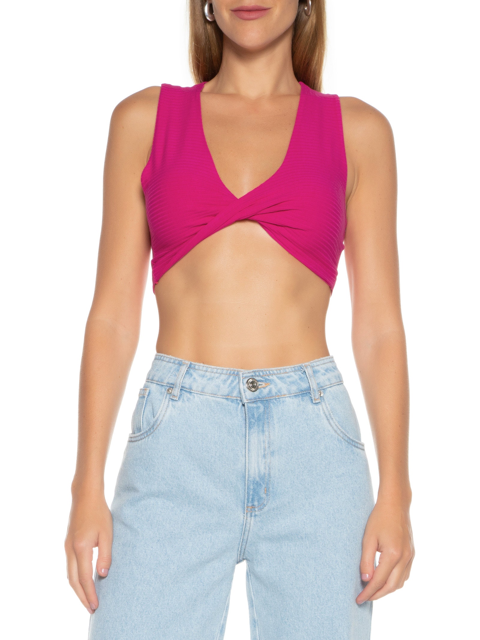 Blusa Feminina Canelada Rosa Colcci