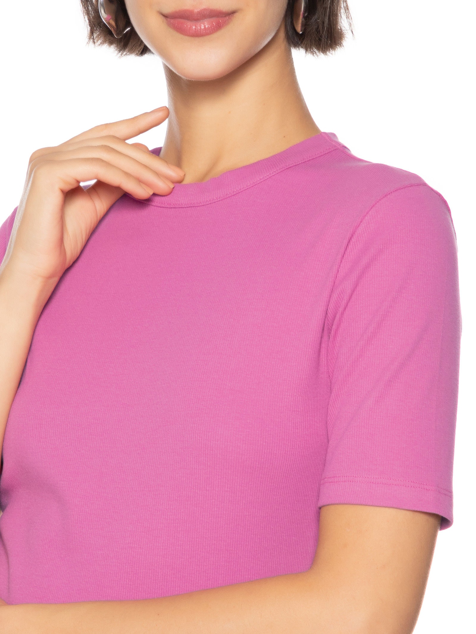 Blusa Feminina Canelada Rosa Colcci