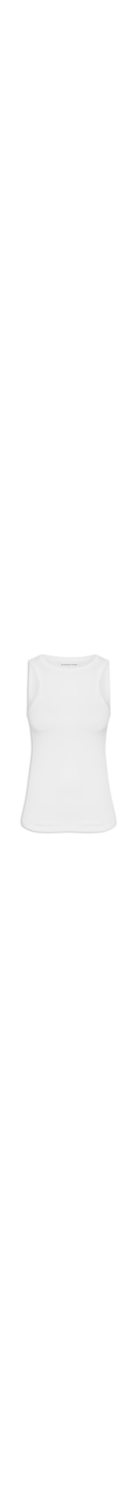 Blusa Feminina Canelada Sem Manga - Branco