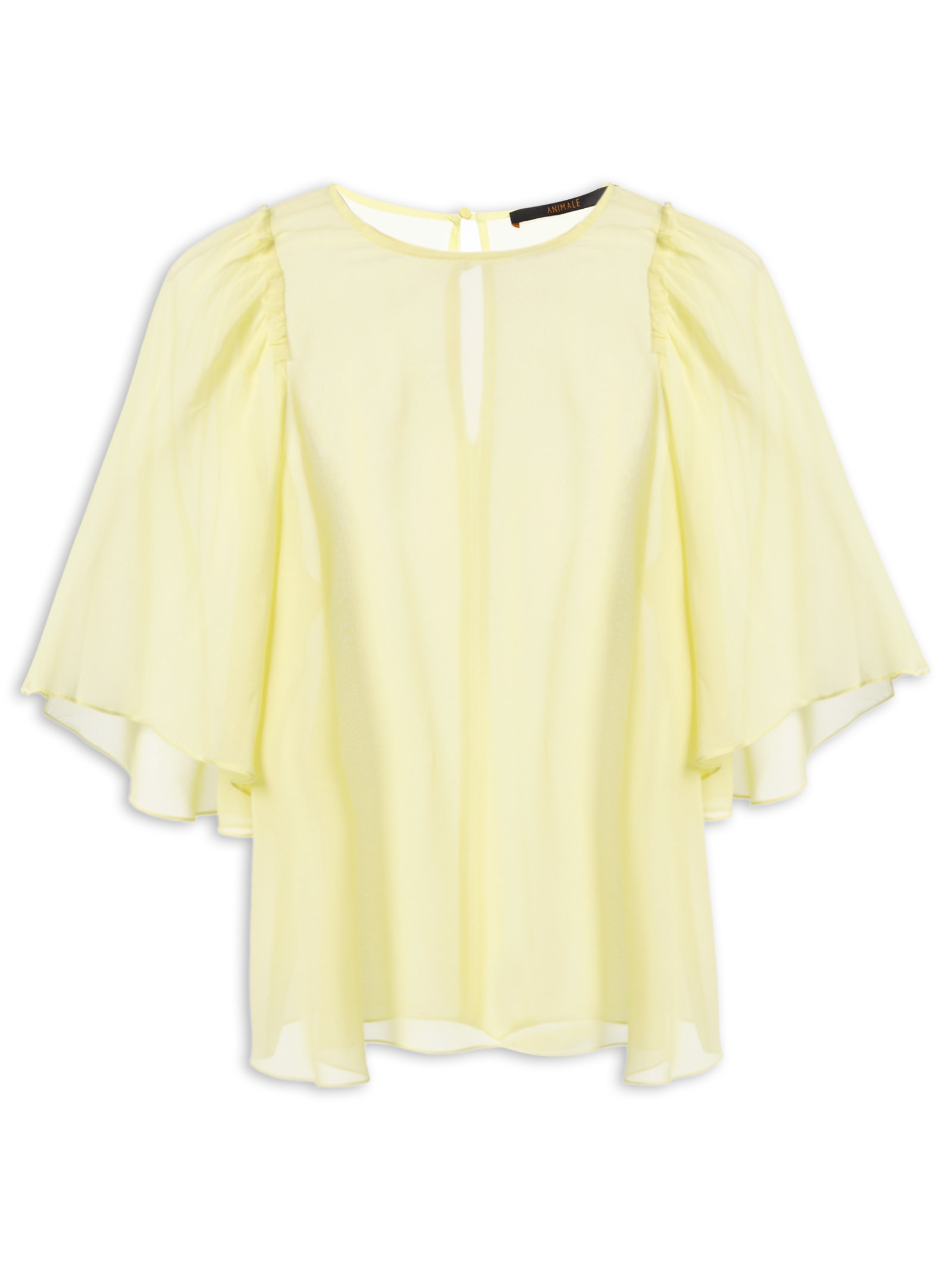 Blusa Feminina Cava Babado Chá – Verde Animale