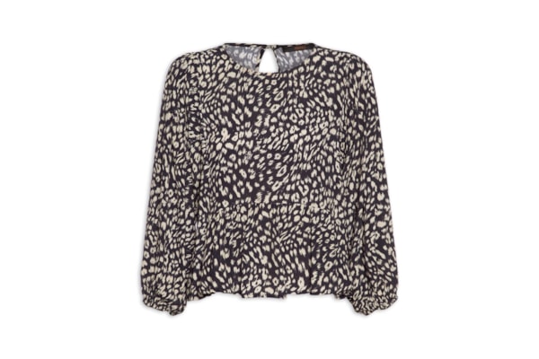 Blusa Feminina Cava Quadrada Onça Abby - Preto