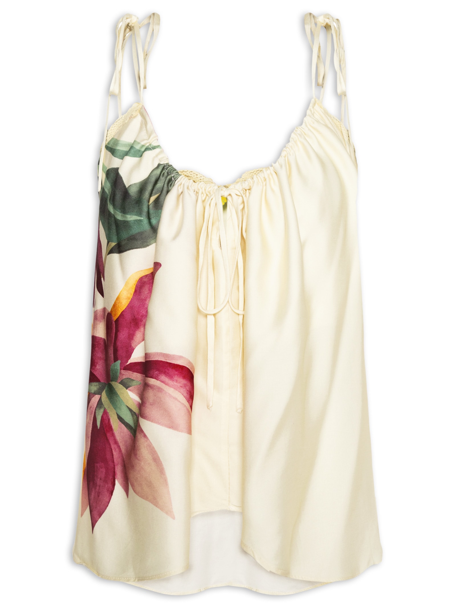 Blusa Feminina Chita Pintada Bege Farm