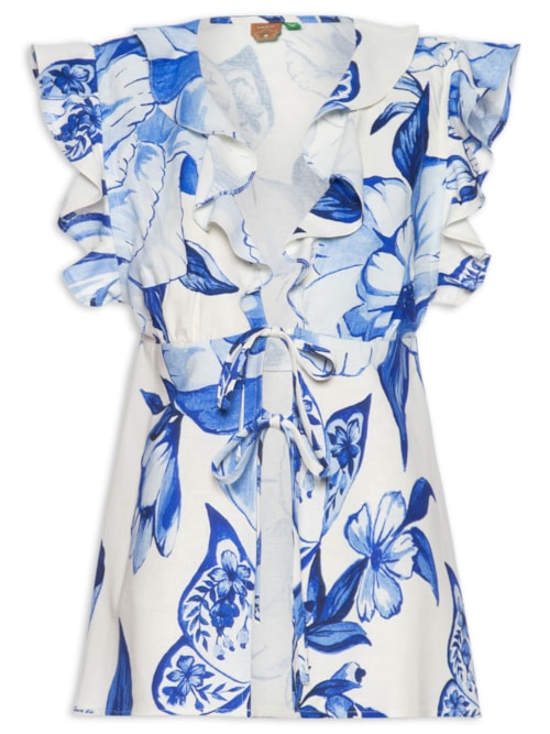 Blusa Feminina Chita Porcelana – Azul