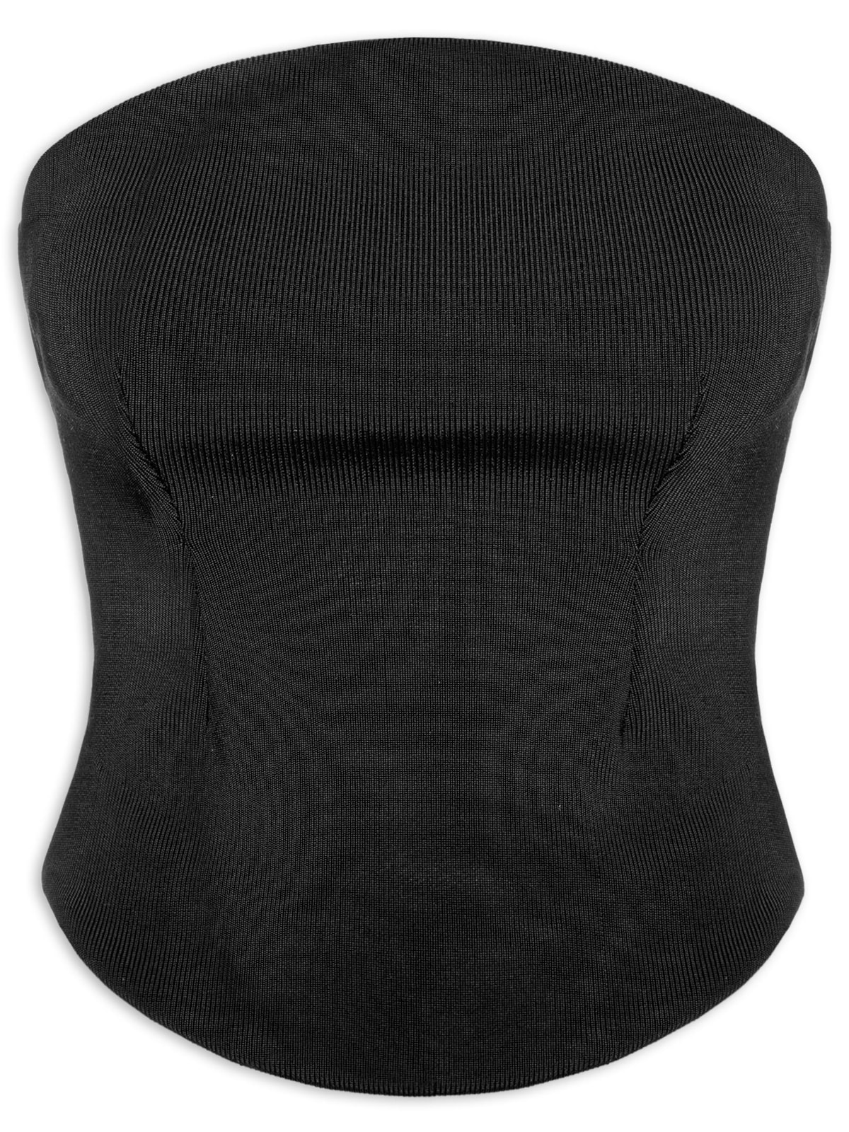 Vista 2 Blusa Feminina Círculo Tricot PRETO PRETO