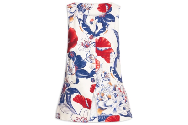 Blusa Feminina Colete Floral Vera - Branco