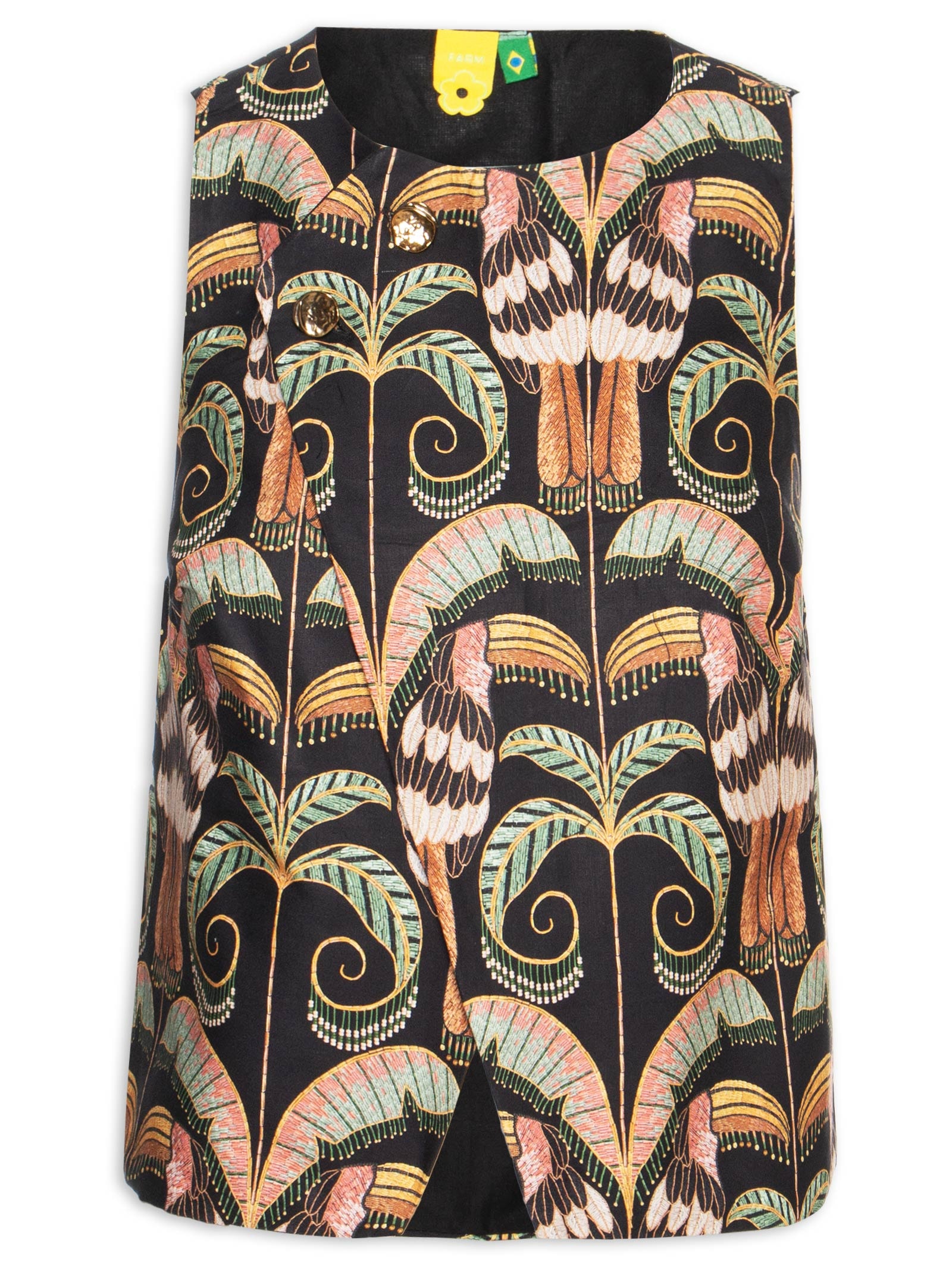 Blusa Feminina Colete Tucano Real Preto Farm