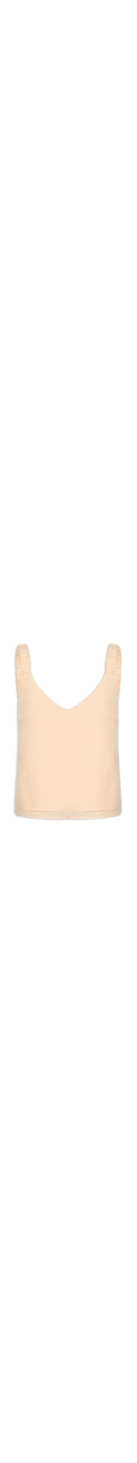 Blusa Feminina Com Alça Franzida - Amarelo