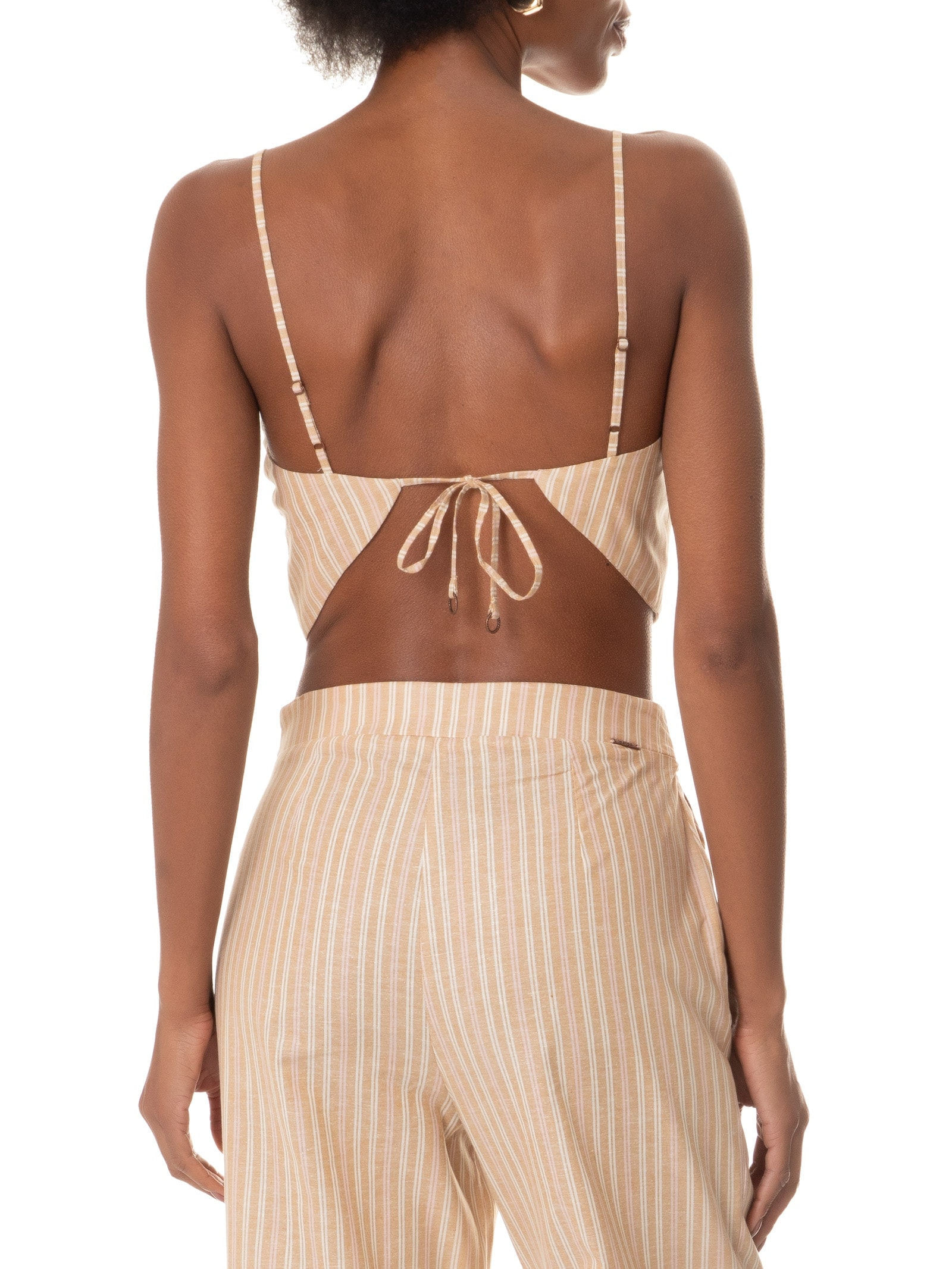 Blusa Feminina Com Alças Marrom Lez A Lez