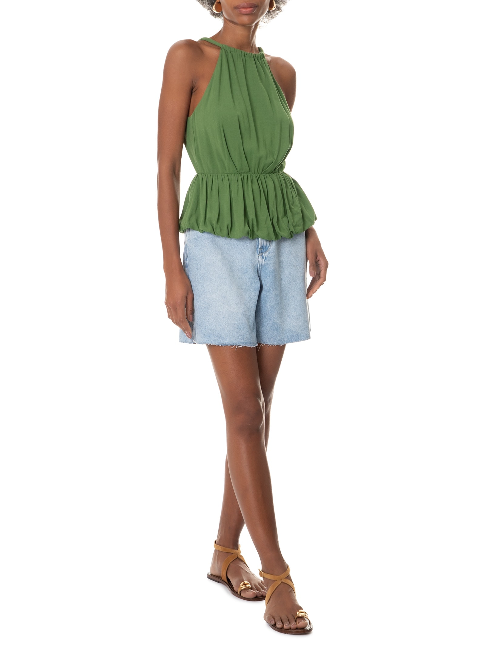 Blusa Feminina Com Alças Verde Lez A Lez