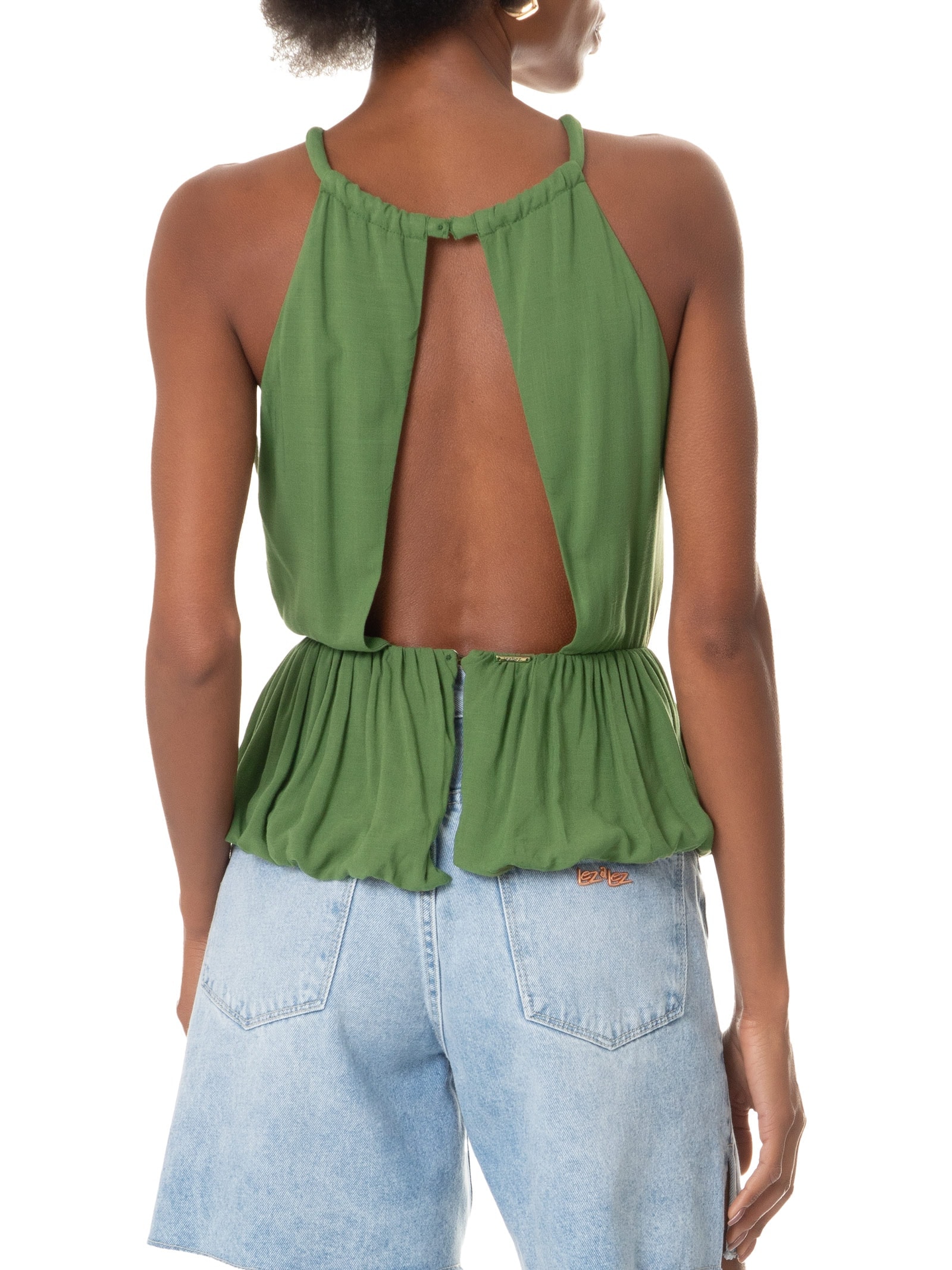 Blusa Feminina Com Alças Verde Lez A Lez