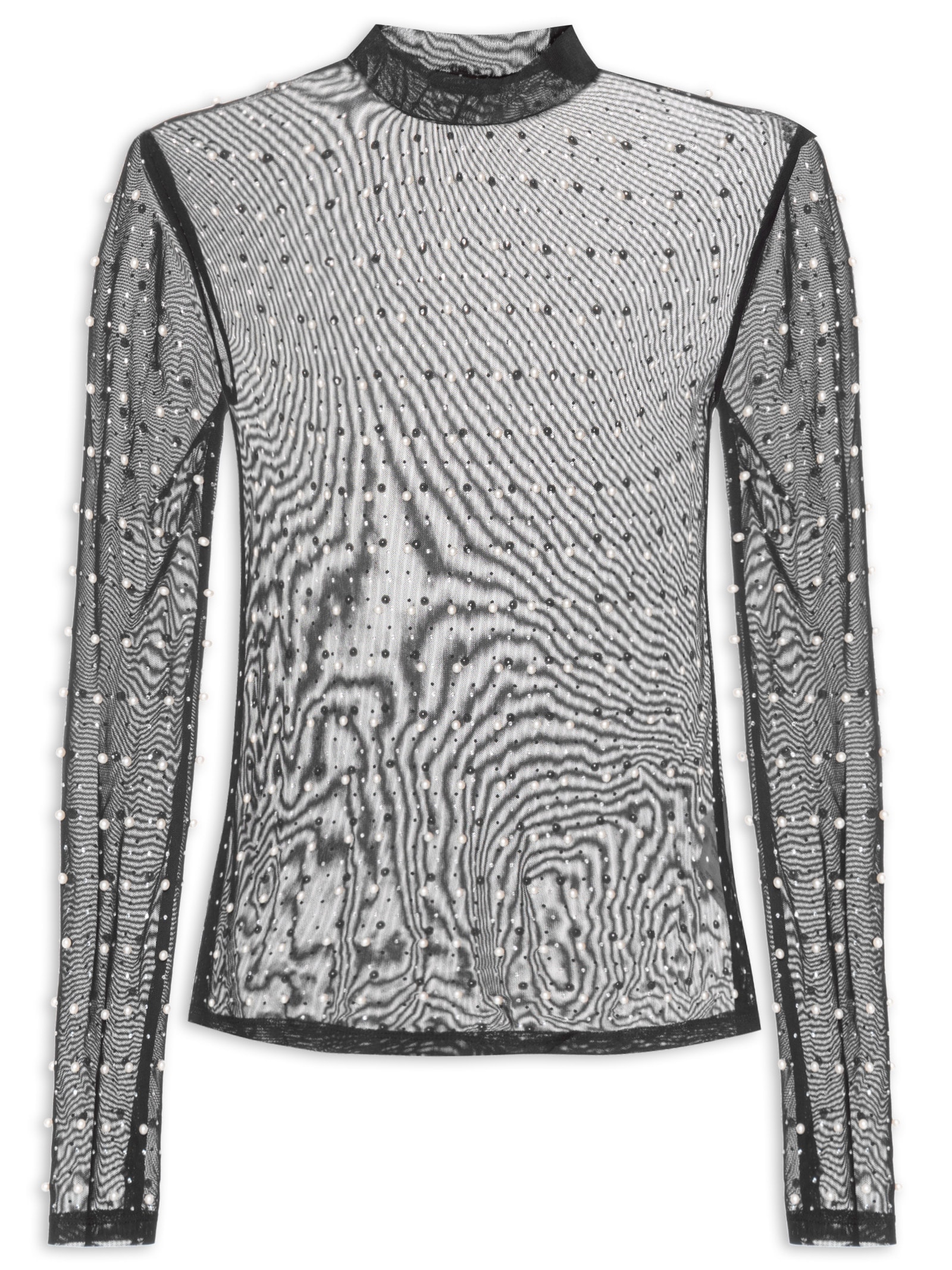 Blusa Feminina com Aplicações Preto Colcci