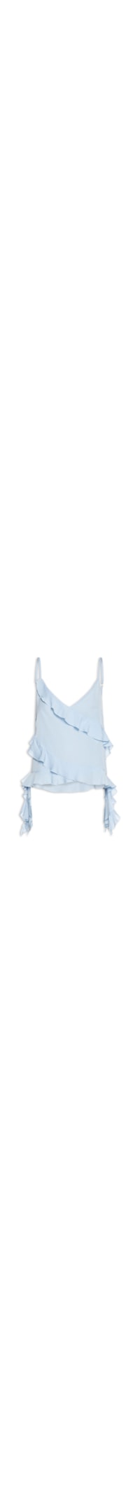 Blusa Feminina Com Babados - Azul