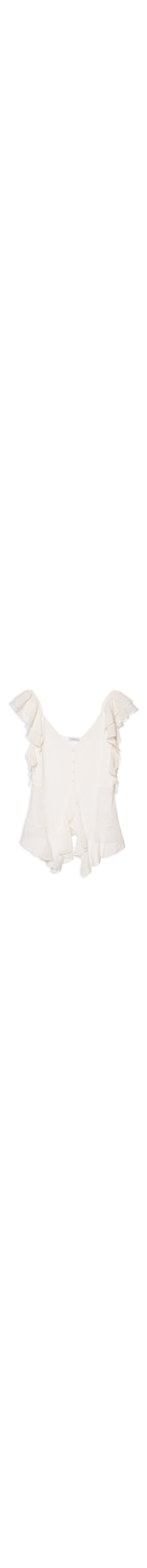Blusa Feminina Com Babados - Branco