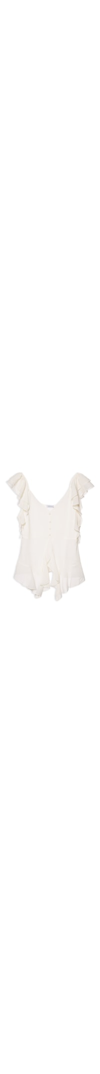 Blusa Feminina Com Babados - Branco