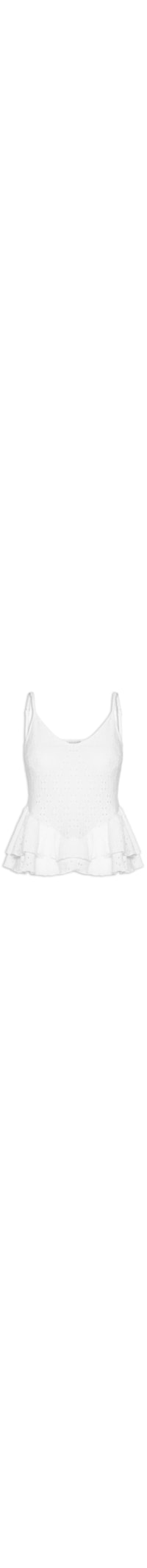 Blusa Feminina com Babados - Branco