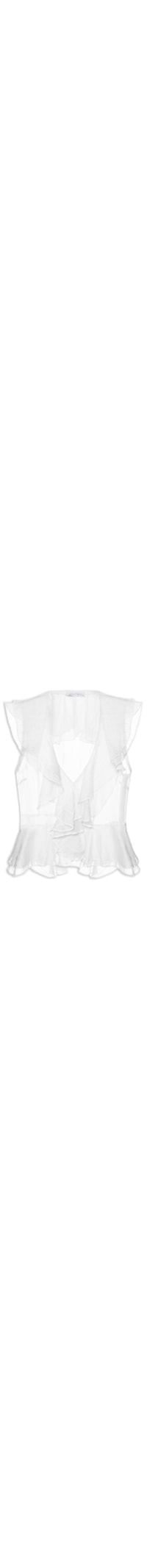 Blusa Feminina Com Babados - Off White
