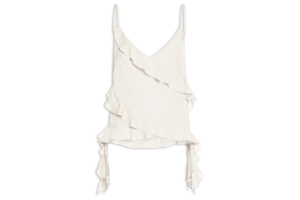 Blusa Feminina Com Babados -  Off White