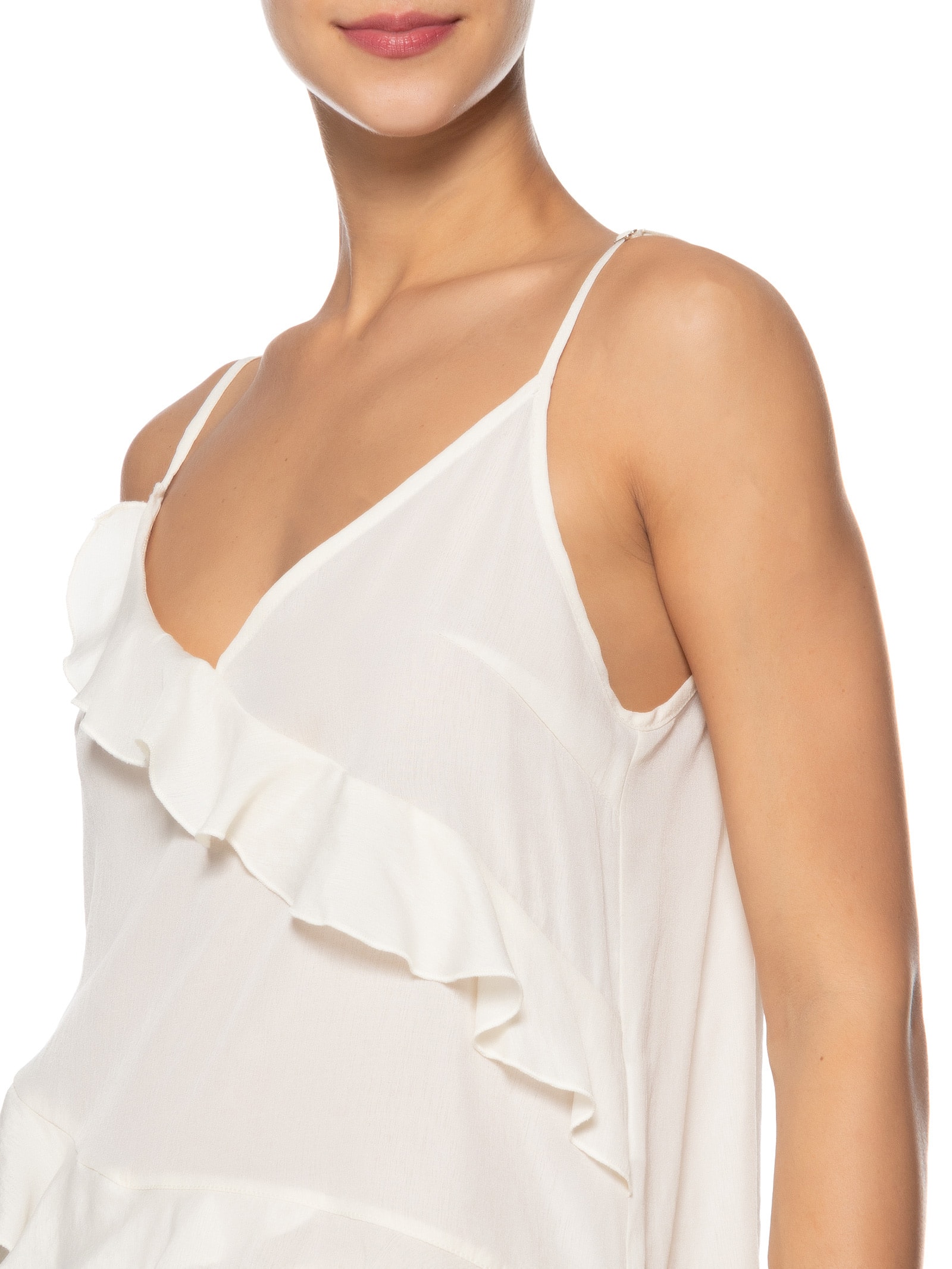 Blusa Feminina Com Babados  Off White Market 33