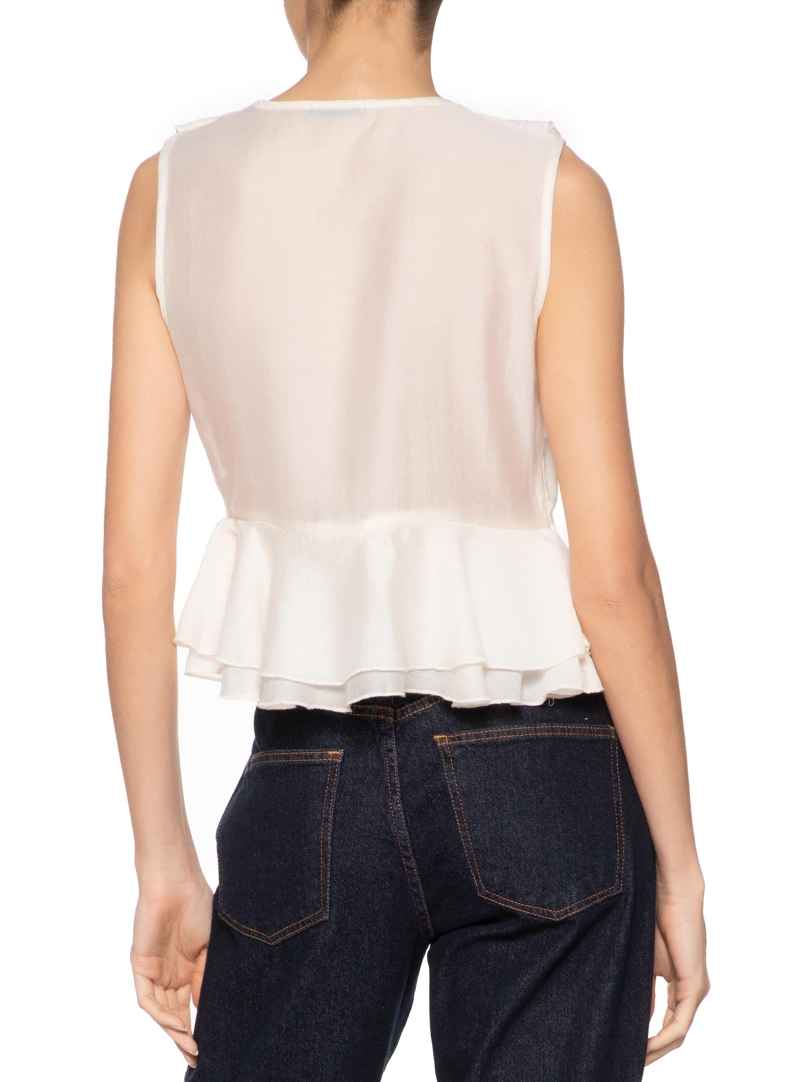 Blusa Feminina Com Babados Off White Market 33