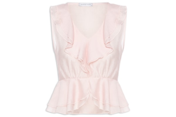 Blusa Feminina Com Babados - Rosa