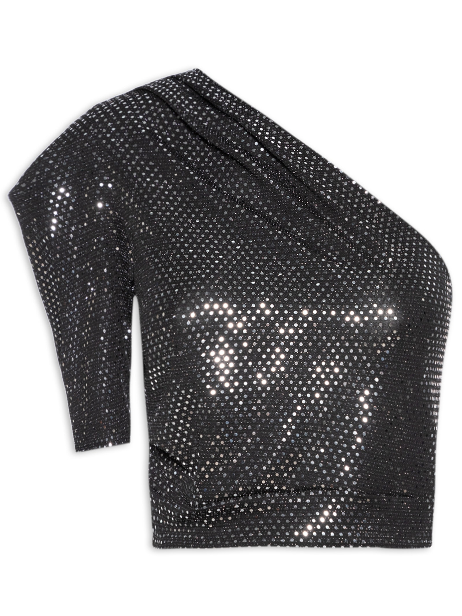 Blusa Feminina Com Brilho Preto Colcci