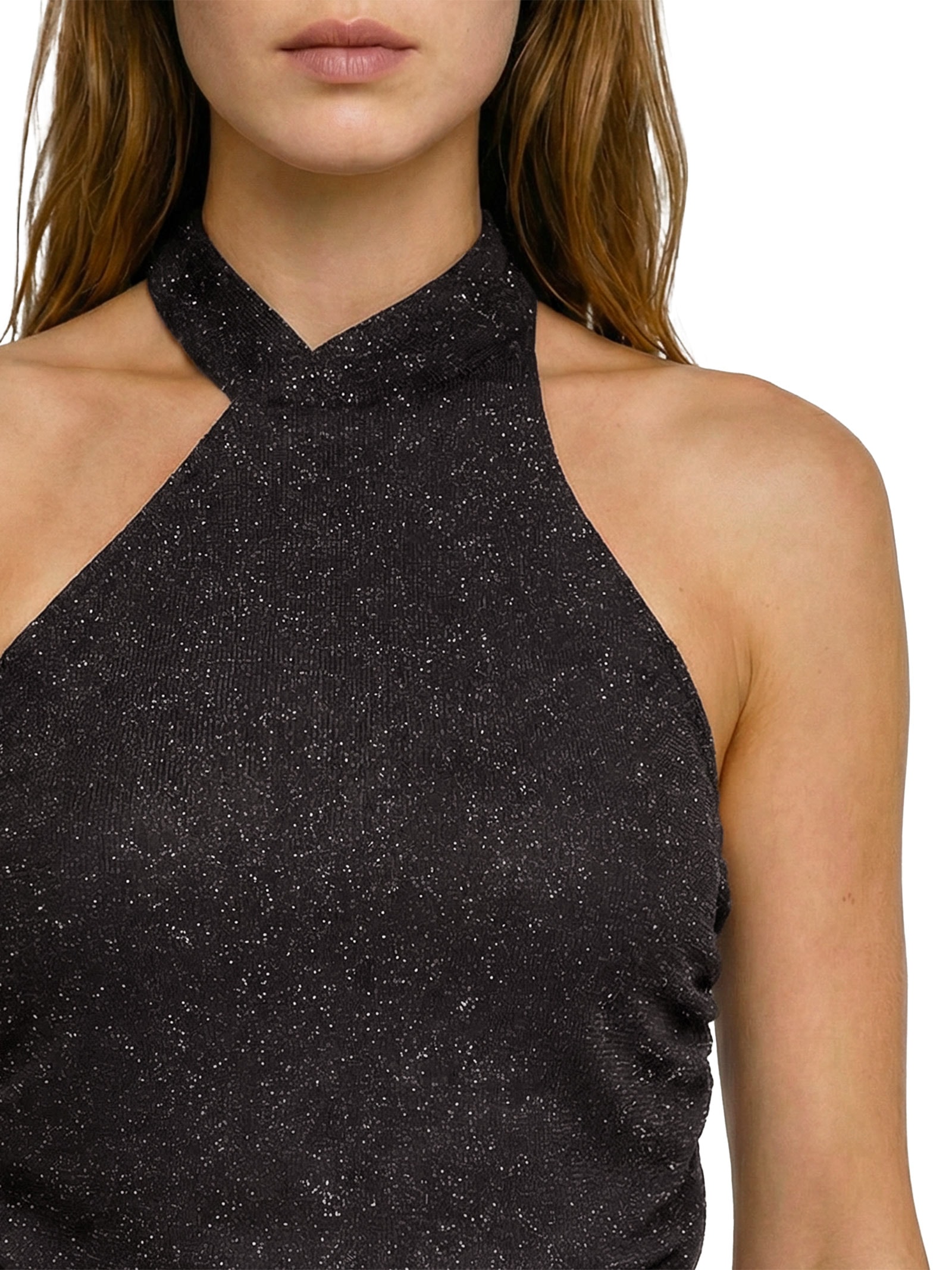 Blusa Feminina Com Brilho Preto Colcci