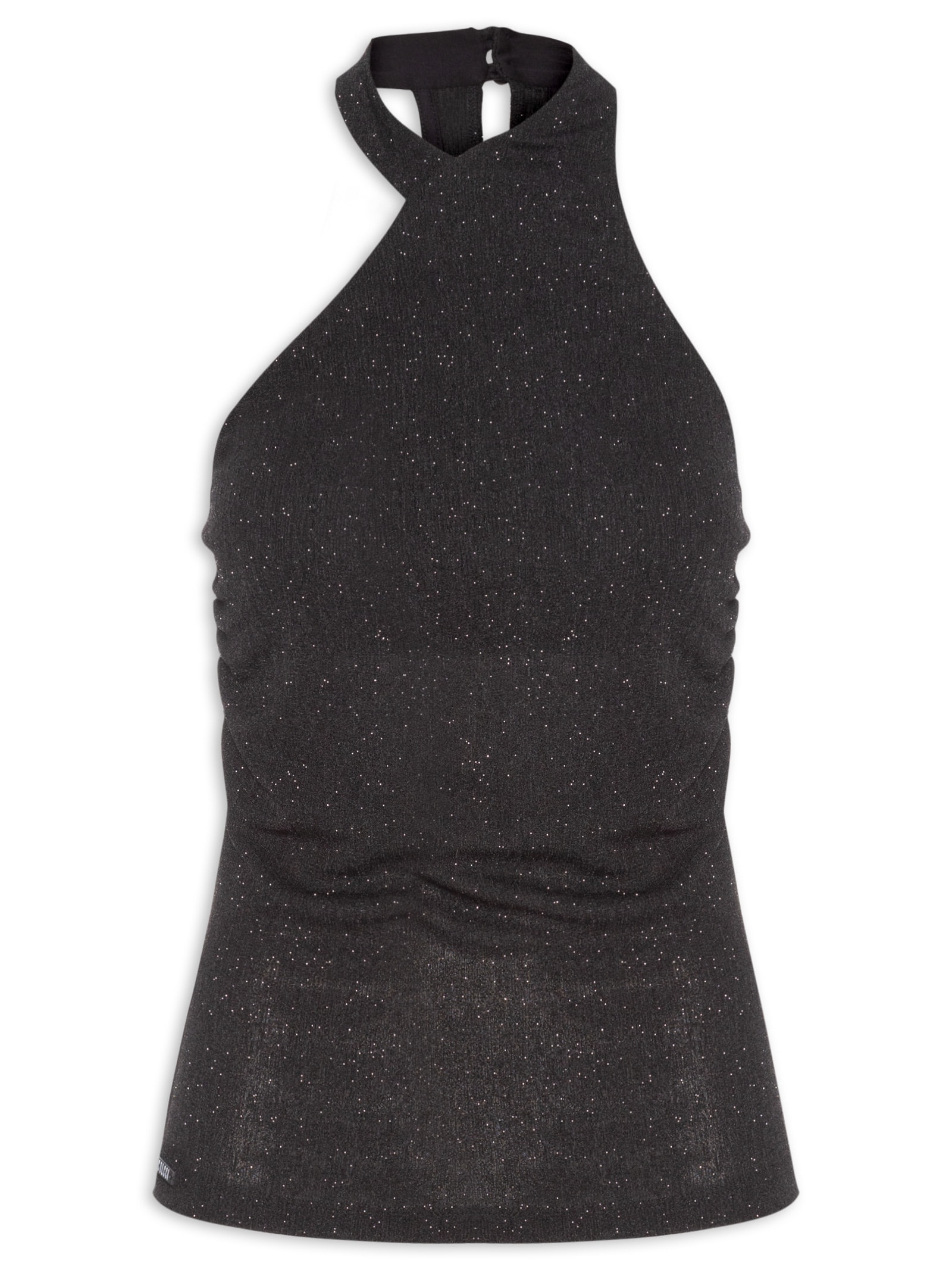 Blusa Feminina Com Brilho Preto Colcci